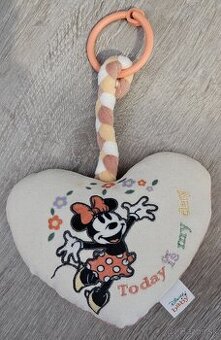 Plyšová závesná hrkálka Minnie Mouse