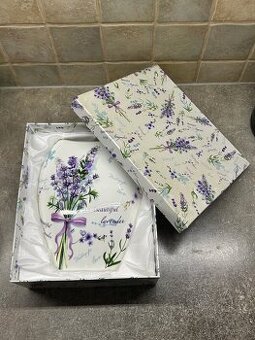 Porcelánová vintage váza (levanduľa)