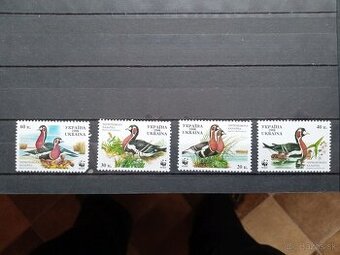 Poštové známky č.922 - Ukraina - vtáci kompletná