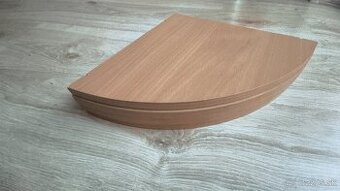 Rohové poličky – vzor buk