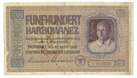 500 Karbowanez, 1942, 1, Ukrajina - 1