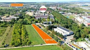 CREDA | prenájom 2 467 m2 pozemok pri hlavnej ceste, Nitra,  - 1