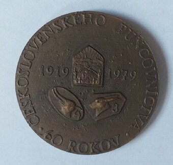 Medaila 1979 60 rokov Československého puncovníctva