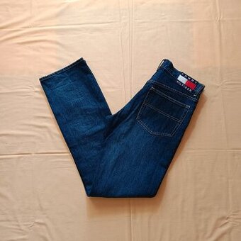 Tommy Hilfiger modré džínsy rovné straight jeans rifle W34