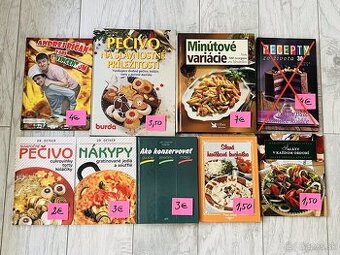 Kuchárske knihy, varenie, pečenie, zákusky
