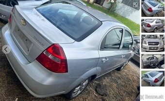 Chevrolet Aveo 1.4 2009 predám DVERE, NÁRAZNÍK, ZADNá kapota