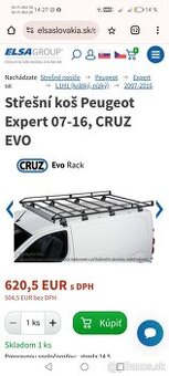 Strešný nosič Peugeot expert