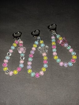 Kľúčenky pestrofarebné koralky