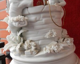 Hrajúci Putti pri Fontáne Capodimonte Taliansko 20 st.porc.