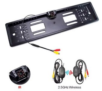 Bezdrôtová cúvacia kamera v ráme ŠPZ,infra,8-led kamera