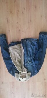 Pánska zimná riflová bunda