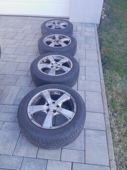Predám ALU disky+pneu 205/55R16
