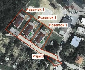 Predaj pozemkov širšie centrum  Bojnice 662 m2, 653 m2 a 803