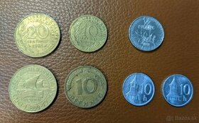 Rôzne európske mince pred Eurom