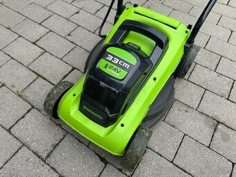 Greenworks G24LM 33, kosačka na predaj používana