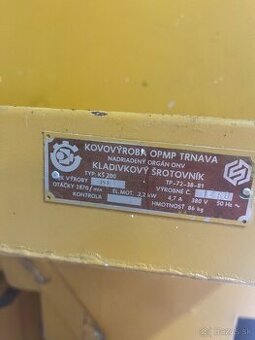 Predam Kladivkový šrotovník