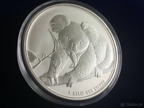 1 kg stříbrná mince koala 2010 - originál - 1