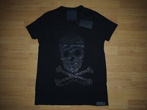 Philipp plein pánske tričko čierne