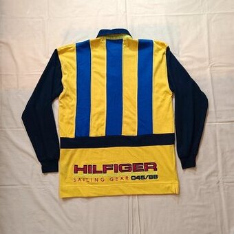 Tommy Hilfiger vintage 90s pruhovaná polokošeľa dlhý rukáv M