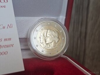 2€ Monako 2021 - 10. výročie svadby princa Alberta II.