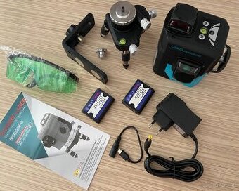 Profi 12 líniový 3D krížový samonivelačný zelený laser DEKO