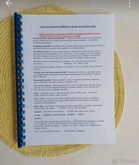 Vypracované maturitné otázky - predmet Športová príprava