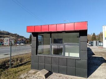 Červeno antracitový Dizajnový Mobilný kontajner 3,5 x 2,5 m