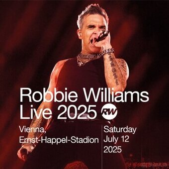 Predám Golden Standing listky na Robbie Williams Viedeň