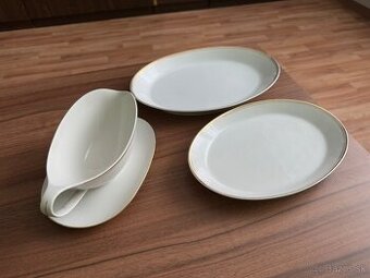 Sada omáčková misa a 2 taniere, TOP STAV