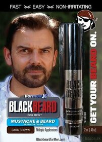 Blackbeard for Men farba na bradu tmavo hnedá
