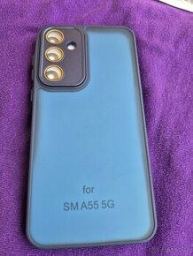 Cover zadný na Samsung A55 A35 modrý a čierny