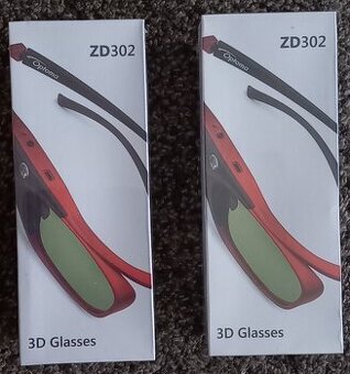 Optoma ZD302 3d okuliare nove