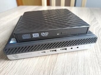 HP ProDesk 600 G5 Mini HTPC + NOVA externa DVDRW