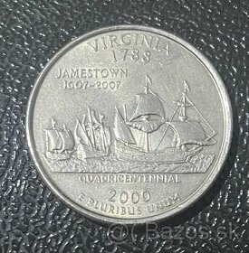 1/4 Dollar 2000 USA Virgínia