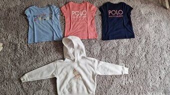 Dievčenské tričká a mikina Ralph Lauren veľkosť 110/4T