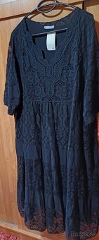 Cierne cipkovane saty pre moletky xxxl