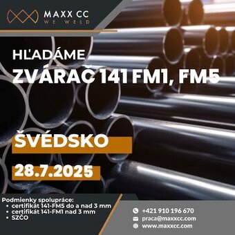 Zvárač 141 - FM1 a FM5, Švédsko