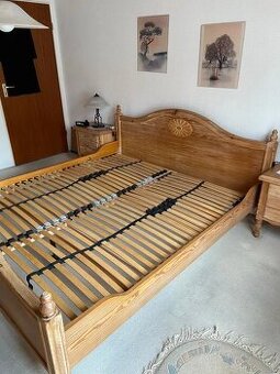 Masivní ložnice, kartáčovaná pinie,(3475)