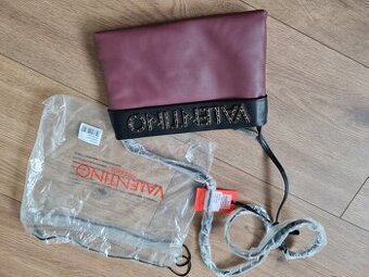 nová bordovo-čierna crossbody VALENTINO