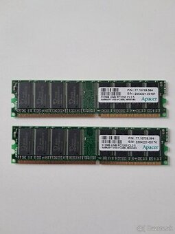 Apacer 2x 512MB UNB PC3200 CL2.5 DDR
