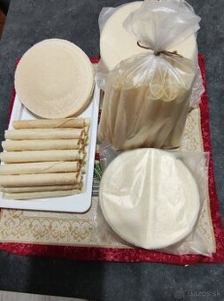 Vianočné oplátky a trubičky