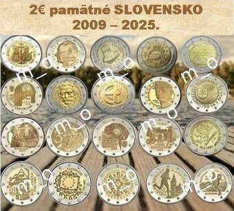 2 euro pamätné mince Slovensko - UNC.