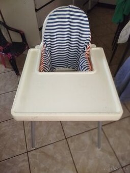 Detská jedálenská stolička ikea