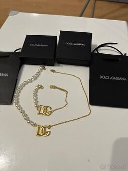Nová sada náhrdelníka a náramku D&G