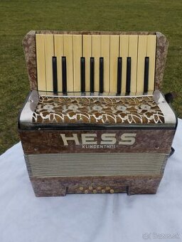 Harmonika akordeón heligonka Hess Klingenthal