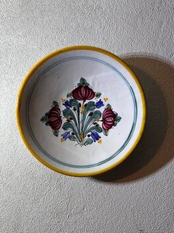 ✨ Vintage ručne maľovaný keramický tanier