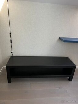 TV stolík IKEA LACK – čierny / čierno-hnedý, 120 × 35 × 36