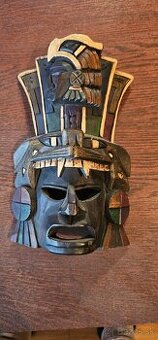 Drevená maska - tribálna