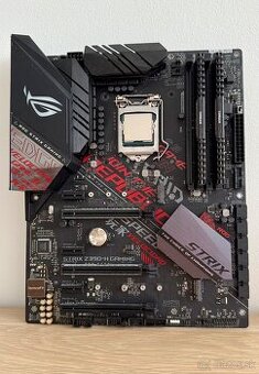 Predám Asus Strix Z390H, Intel i5 9600K, Corsair DDR4 2x4GB