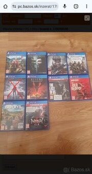 Predám hry na ps 4